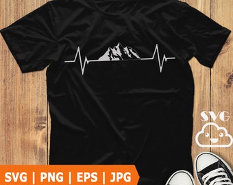 Free Free 169 Mountain Heartbeat Svg SVG PNG EPS DXF File