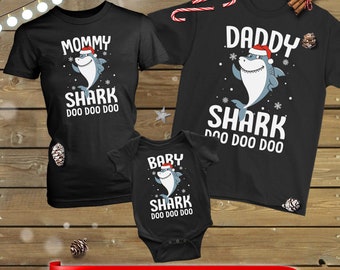 Shark Family Pajamas Etsy
