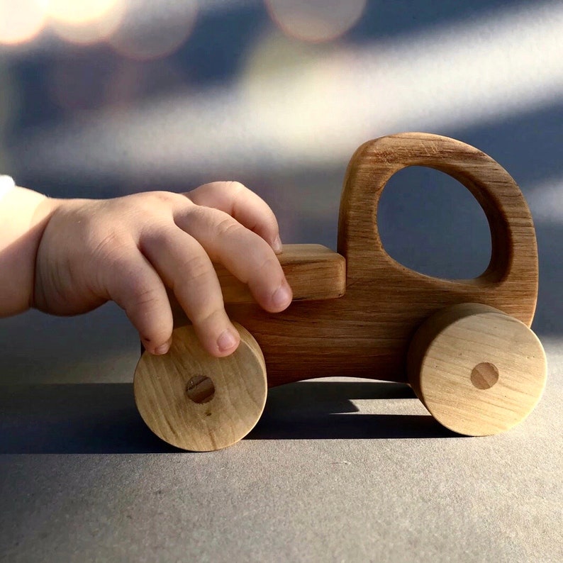 Wooden Toy Car Push and Pull Toy Car for Toddler Natural Etsy