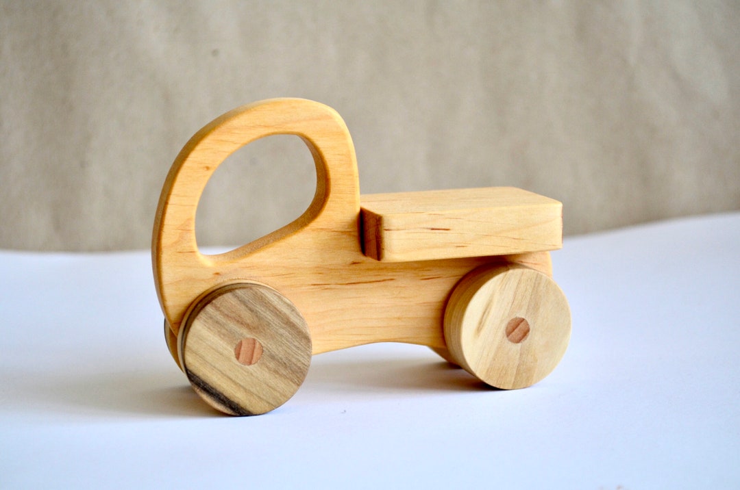 Wooden Toy Car Push and Pull Toy Car for Toddler Natural Etsy