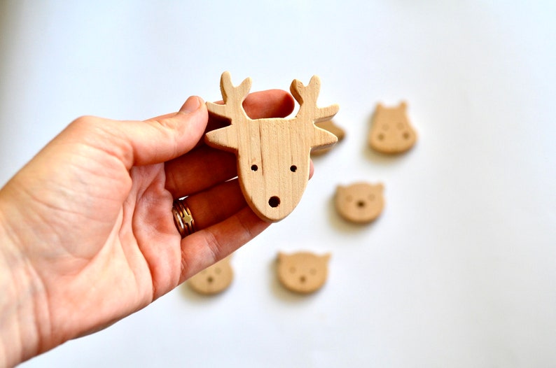 Wooden Animal for Toddlers Set of Any 4 Etsy