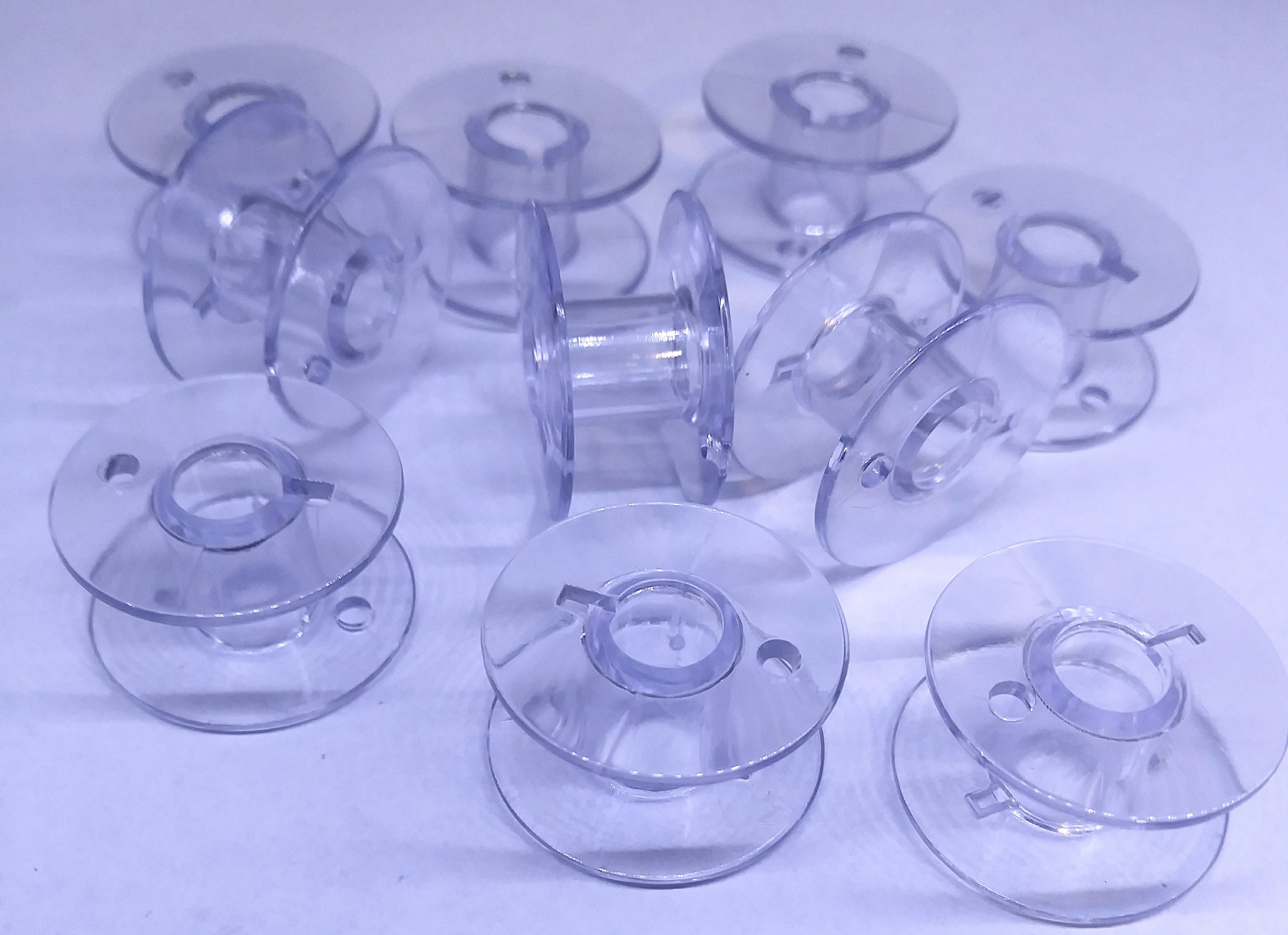 10 Pack Top Loading Plastic Bobbins Compatible With Janome/New Etsy