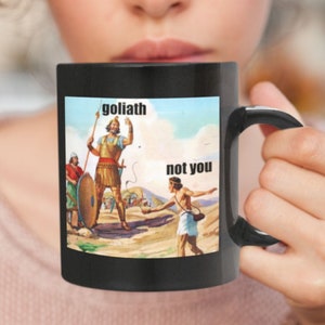 Not David 11/15oz Black & White mug