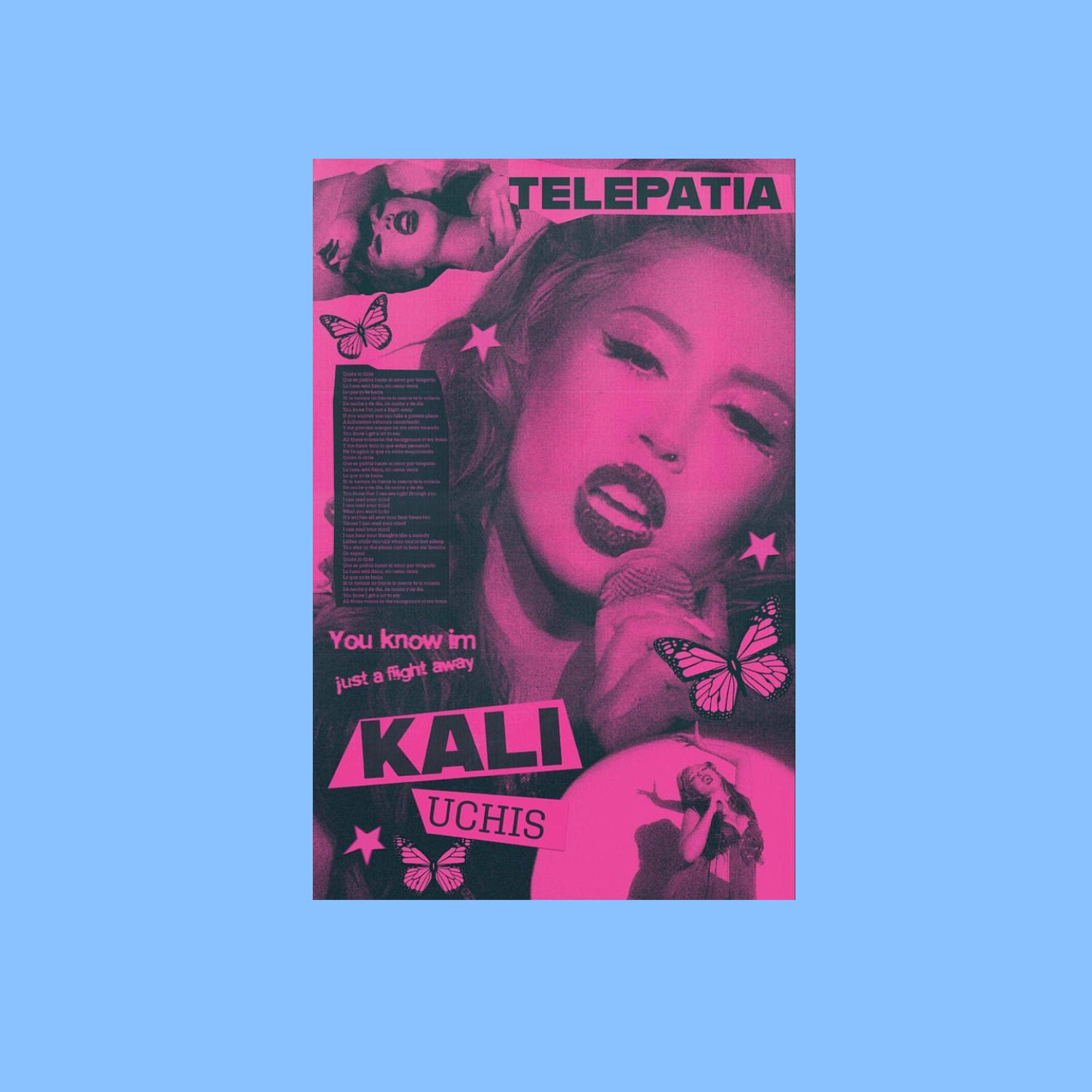 Affiche télépatia de Kali Uchis - Etsy France