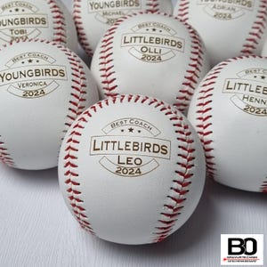 Baseball personalisiert - gravierter Baseball