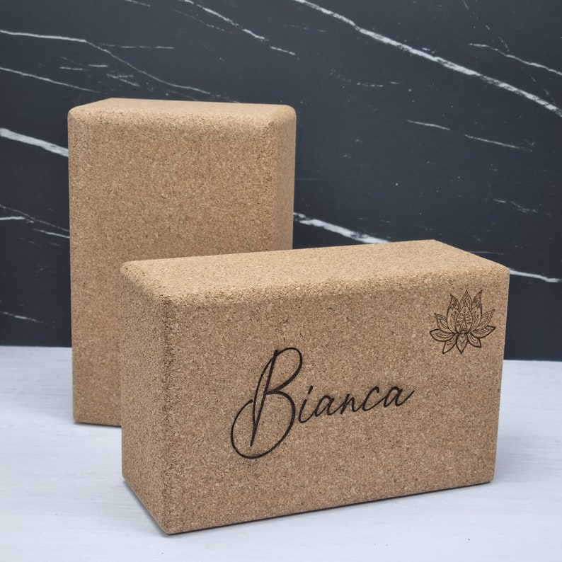 Yoga block with engraving Personalized yoga block Yoga block with beautiful engraving image 5