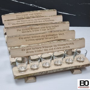 Schnapsbank-Schnapsbankerl-Bankerl mit Stamperl-Schnapsbank mit Gravur-Nachbarschaftsbänkle-Schnapsbrett-Personalisierte Schnapsbank