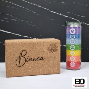 Yoga block with engraving Personalized yoga block Yoga block with beautiful engraving image 7