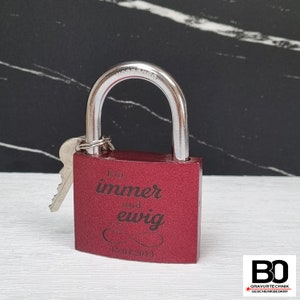 Love lock personalized - love lock with engraving