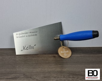 Personalisierte Kelle Maurerkelle  Geschenkidee - Werkzeug personalisiert - Geschenk für Maurer - Vatertag Werkzeug - gravierte Geschenke