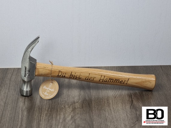 Marteau de charpentier de 16 oz, marteau à griffes Schreinerhammer  Clawhammer gravé Vous êtes le marteau pour les artisans charpentiers  charpentiers -  France