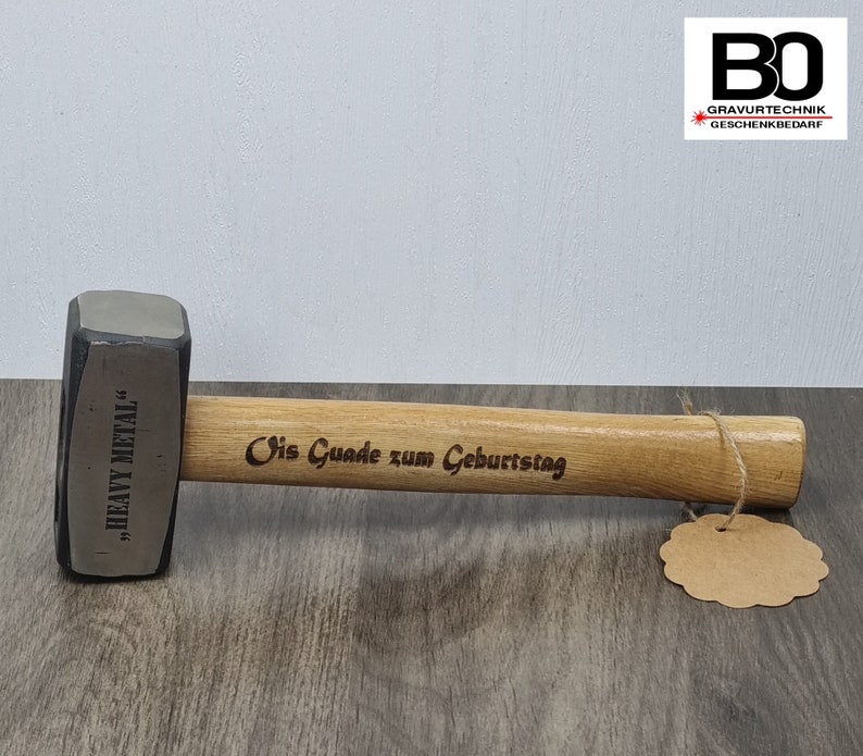 Hammer personalisiert Schlosserhammer Handwerker Geschenk Geschenkidee Hammer personalisiert Männergeschenk Bauherrngeschenk Bild 5