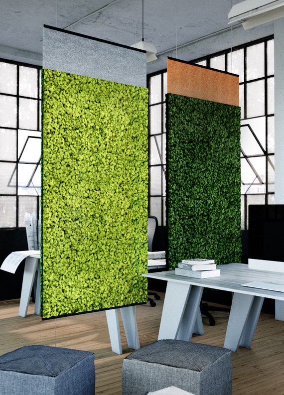 Decorative Hanging Acoustic Moss Panels Etsy