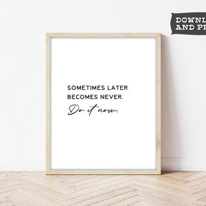 Printable Wall Art, Quote Print, Printable Quotes, Black and White ...