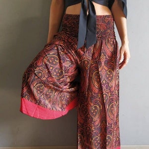 Pantaloni seta indianasummer trouserboho trouser | Etsy Italia