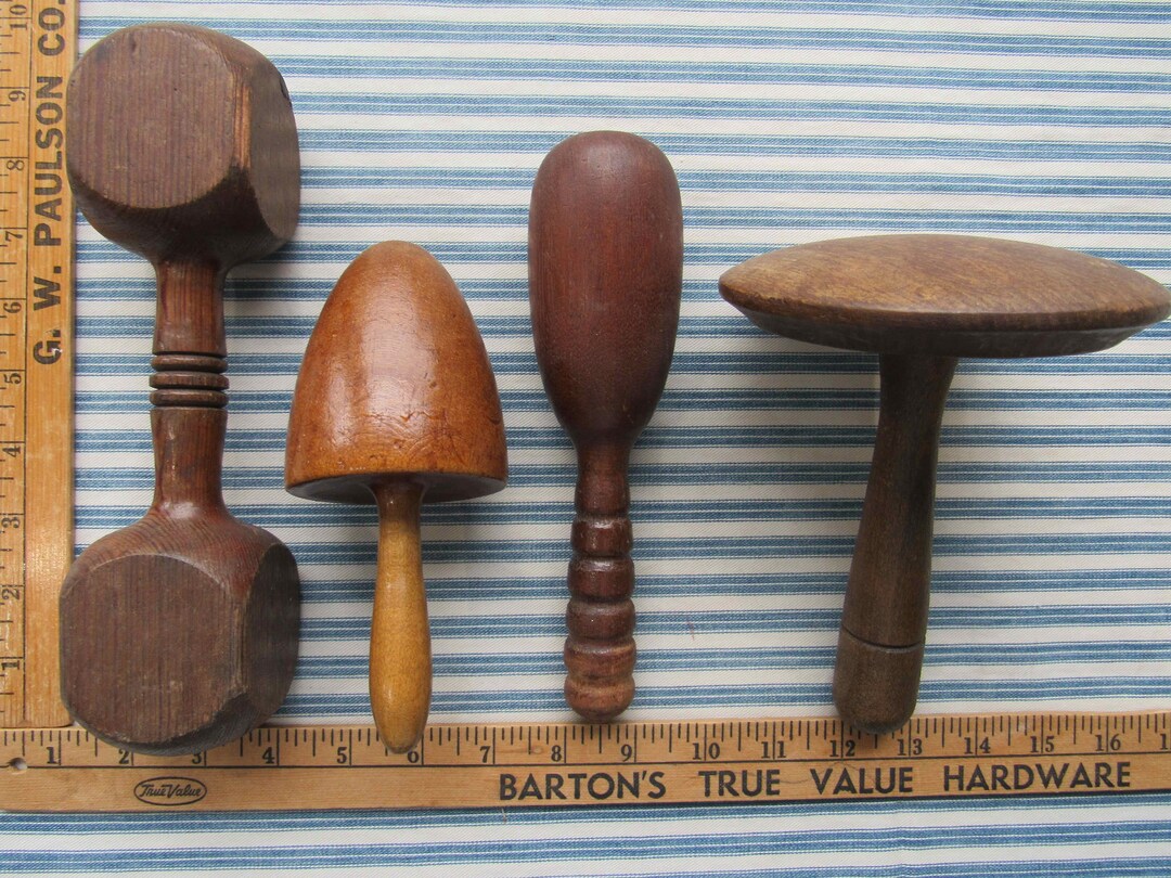 Vintage Sock Darners Large Darning Mushroom Primitive Decor Etsy