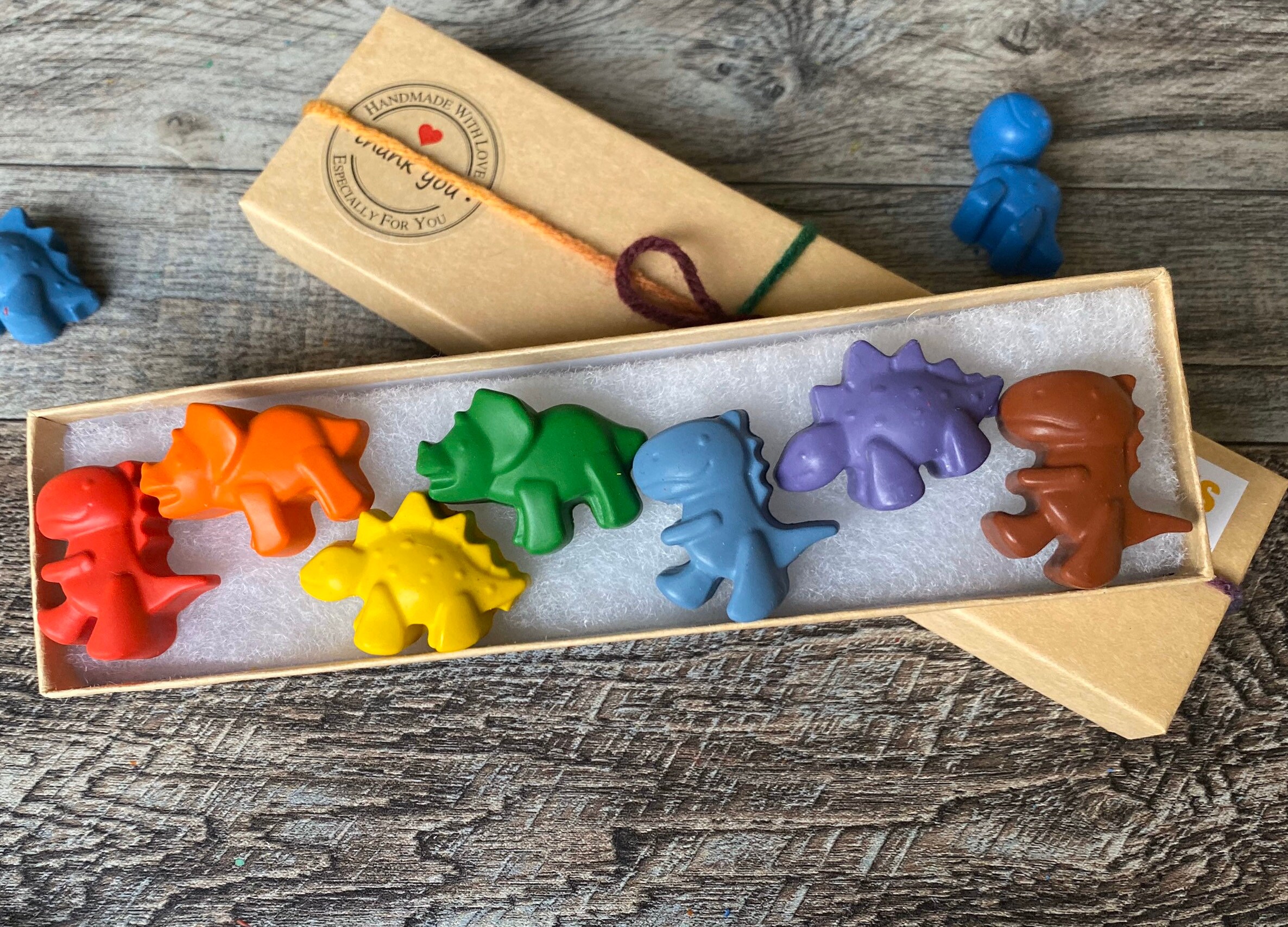 Dinosaur Crayons Dino Crayons Bright Colors Back to Etsy