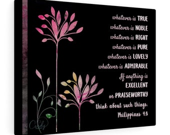 Think on These Things - Canvas Gallery Wraps