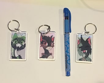 Custom Fursona keychain