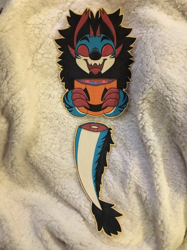Custom Halloween Fursona Badge Etsy