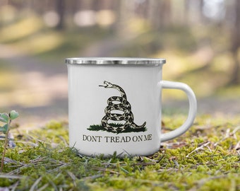 Don't Tread On Me Enamel Mug