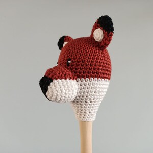 Crocheted samba ball sheep and fox, toy instrument image 8