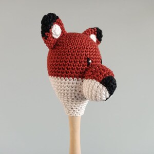Crocheted samba ball sheep and fox, toy instrument image 6