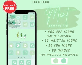 Mint Icons Etsy