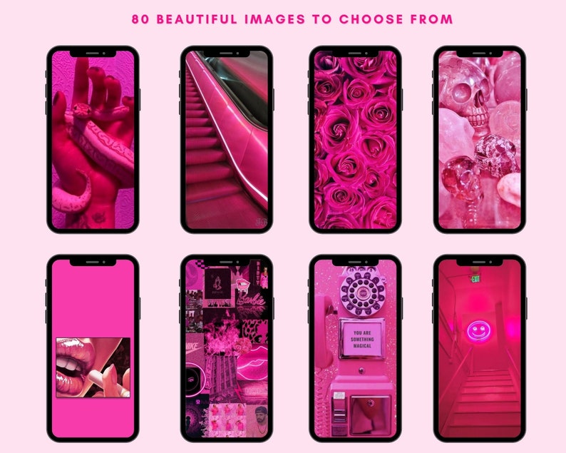 Ios14 App Icons HOT PINK Pink Aesthetic IOS 14 App Covers Etsy