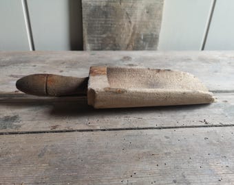 Ancienne Pelle à Mesurer En Métal - Outil De Mesure Vintage 14 X 25 Cm
