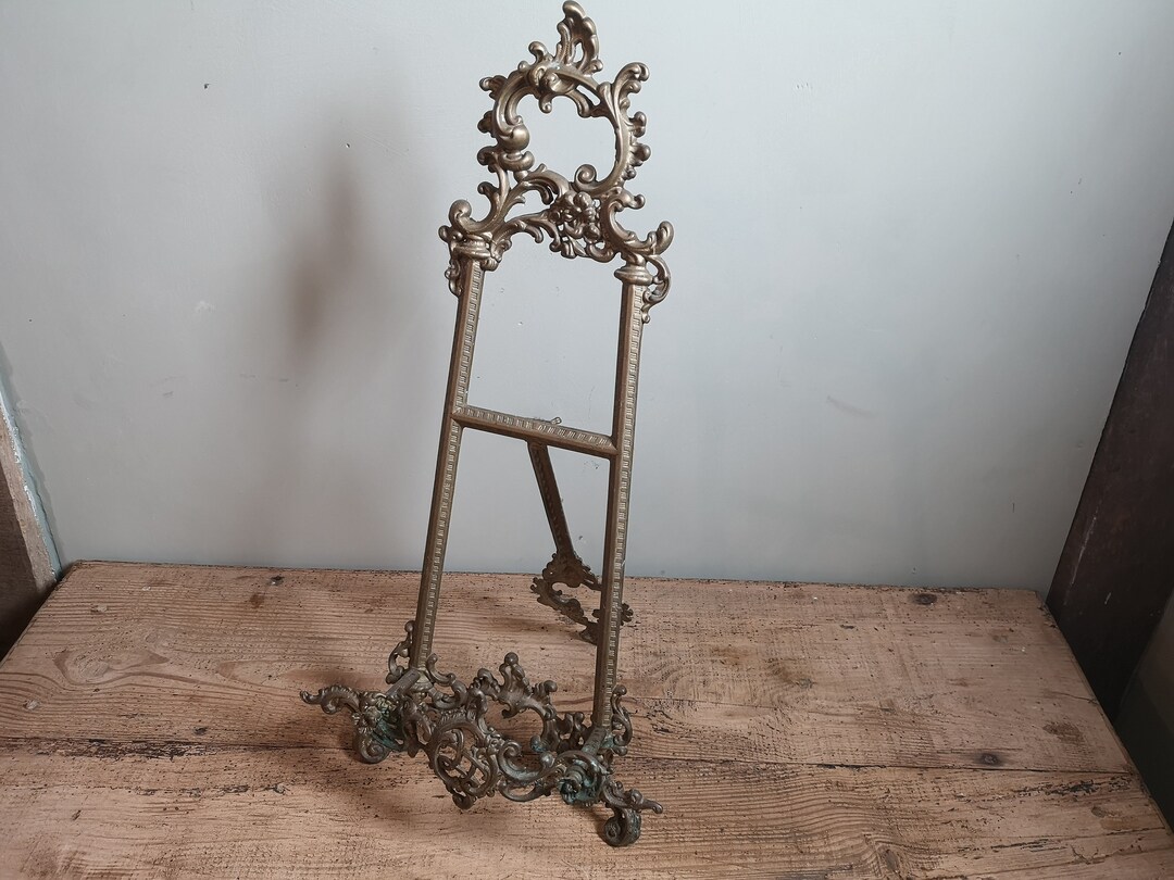 Ancien support pour tableau ou tableau de chevalet en métal Etsy France