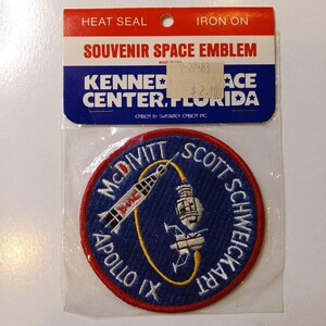 Vintage Apollo IX Patch Official Space Camp Gear McDivitt Scott Schweickart