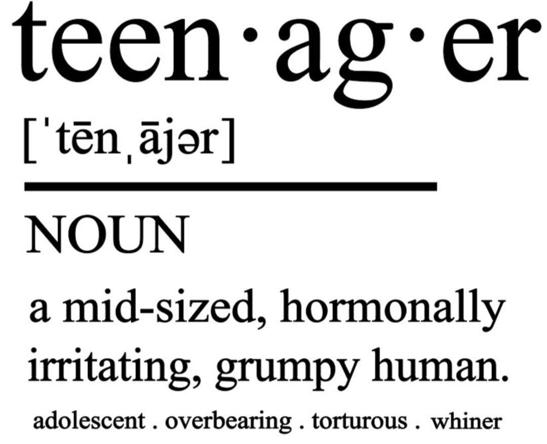 Teenager Definition SVG Bundle Editable for Commercial Use, Funny T