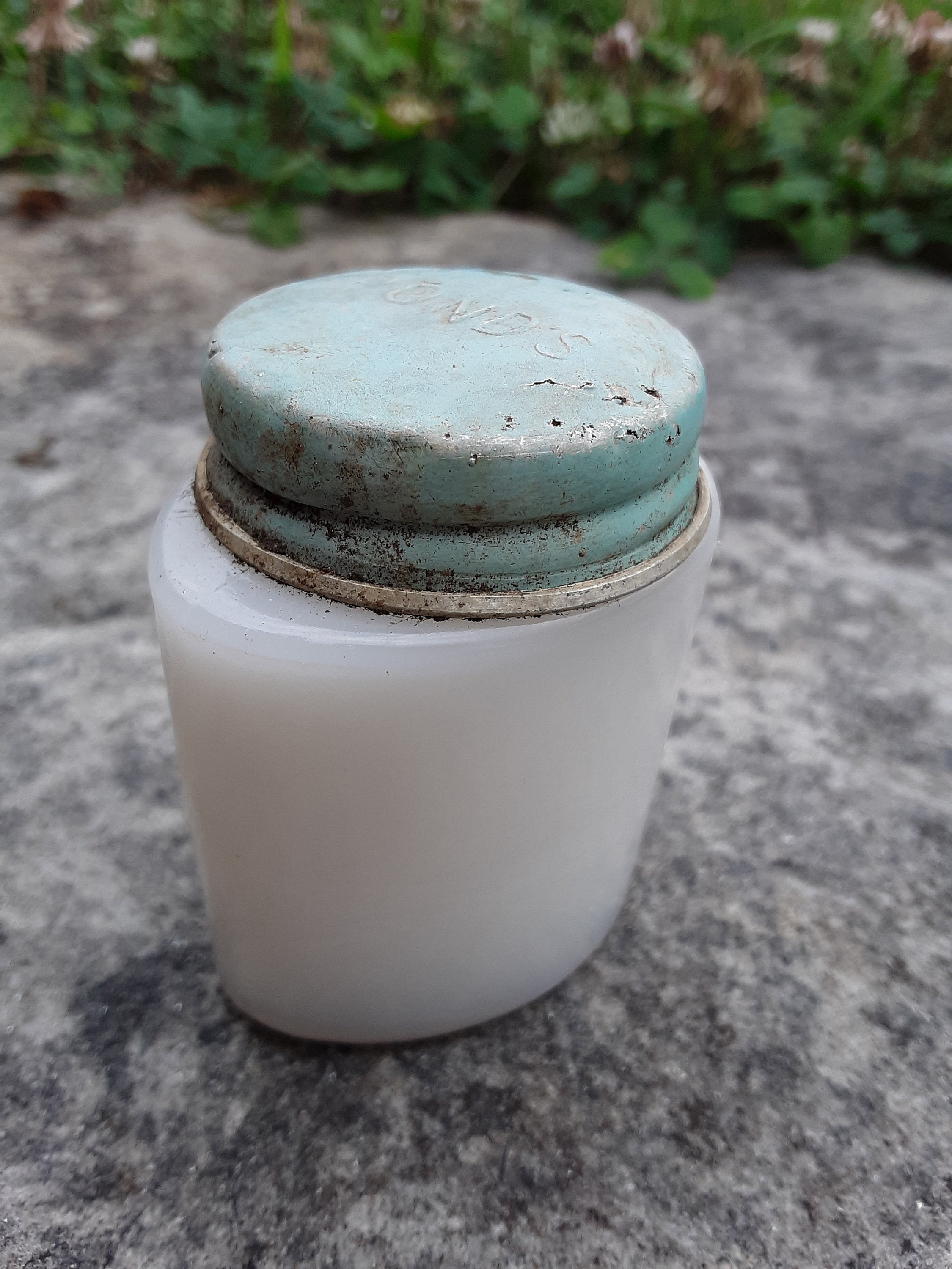 Vintage Milk Glass Ponds Cold Cream Jar Etsy