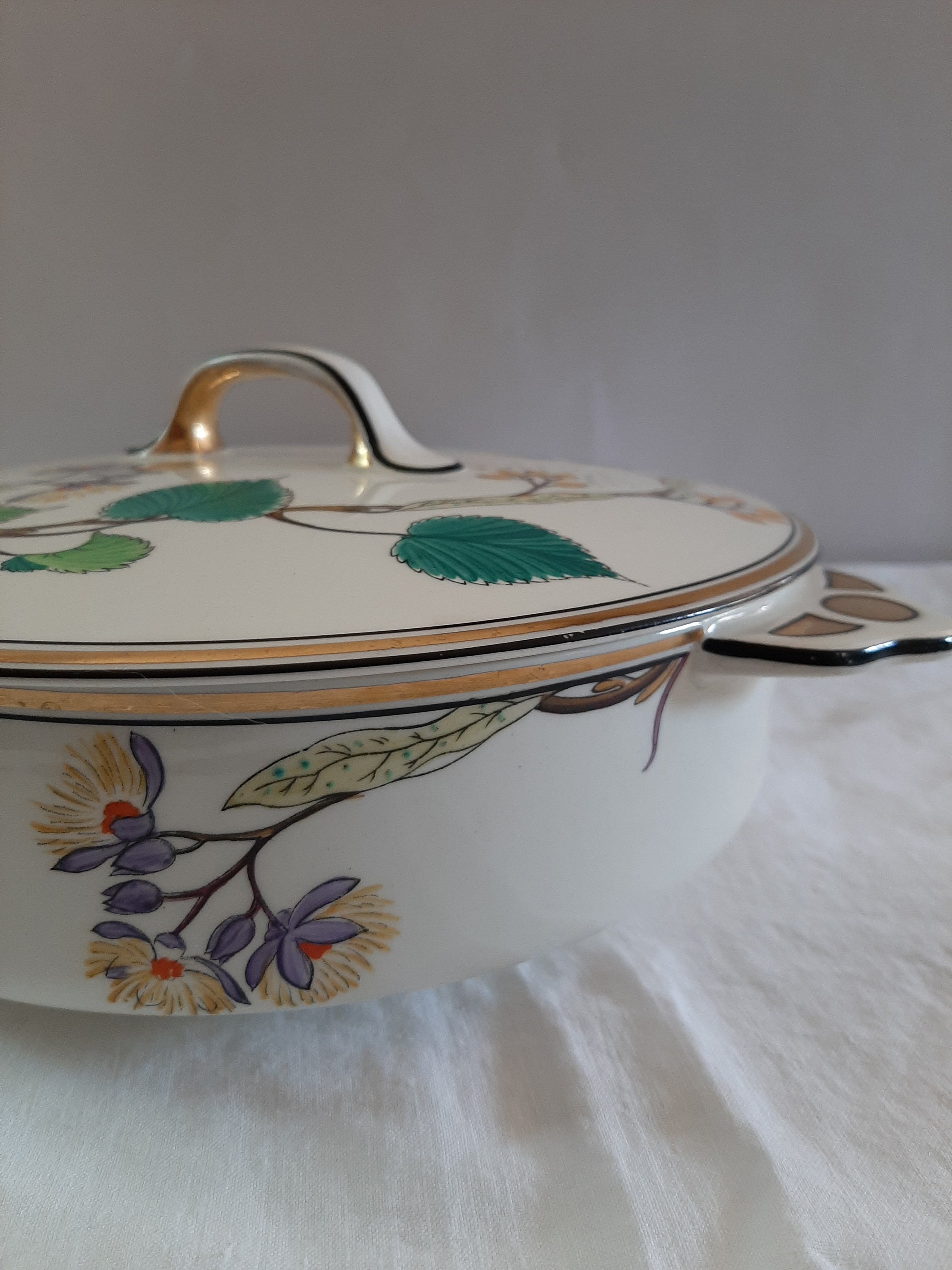 Susie Cooper Tureen　蓋付きボウル Very Rare Art Deco Susie Cooper Gray's Pottery Tureen With Lid