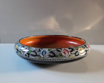 Antique Till & Sons Rosa Pottery Bowl, Gillson Ware Burslem circa 1891