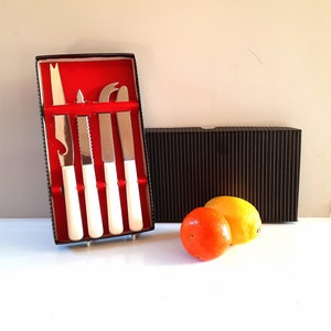 Vintage Sheffield Stainless Steel 4 PCE Barware Kitchen Set