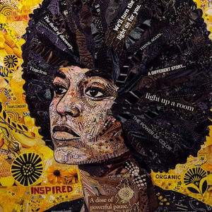 Angela Davis fine art collage print