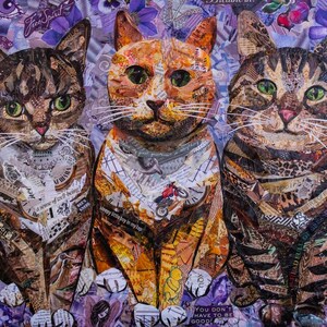 Kitty Cat fine art collage print