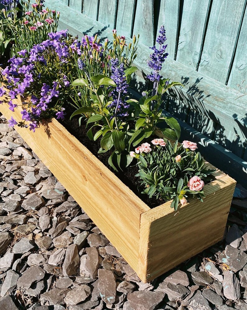 Single Tanalised Garden Trough Planter Planter Box Herb Etsy UK