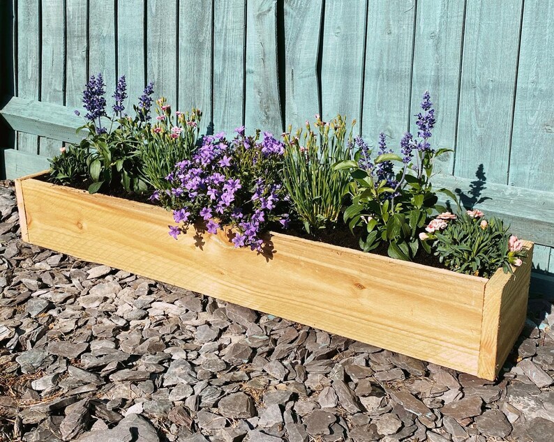 Single Tanalised Garden Trough Planter Planter Box Herb Etsy UK