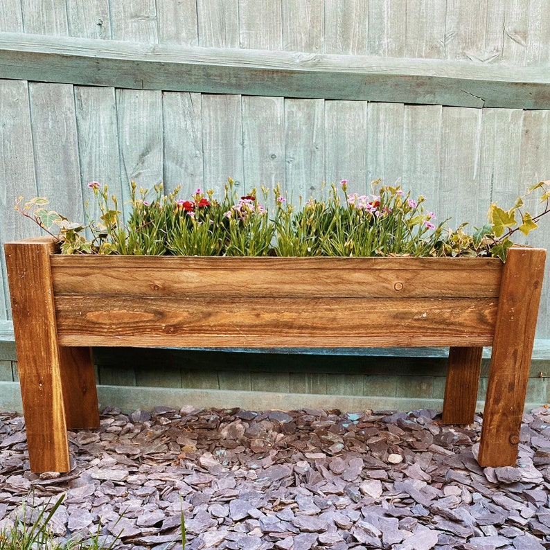 Garden Herb Planter Wooden Herb Box Handmade Herb Planter Etsy UK