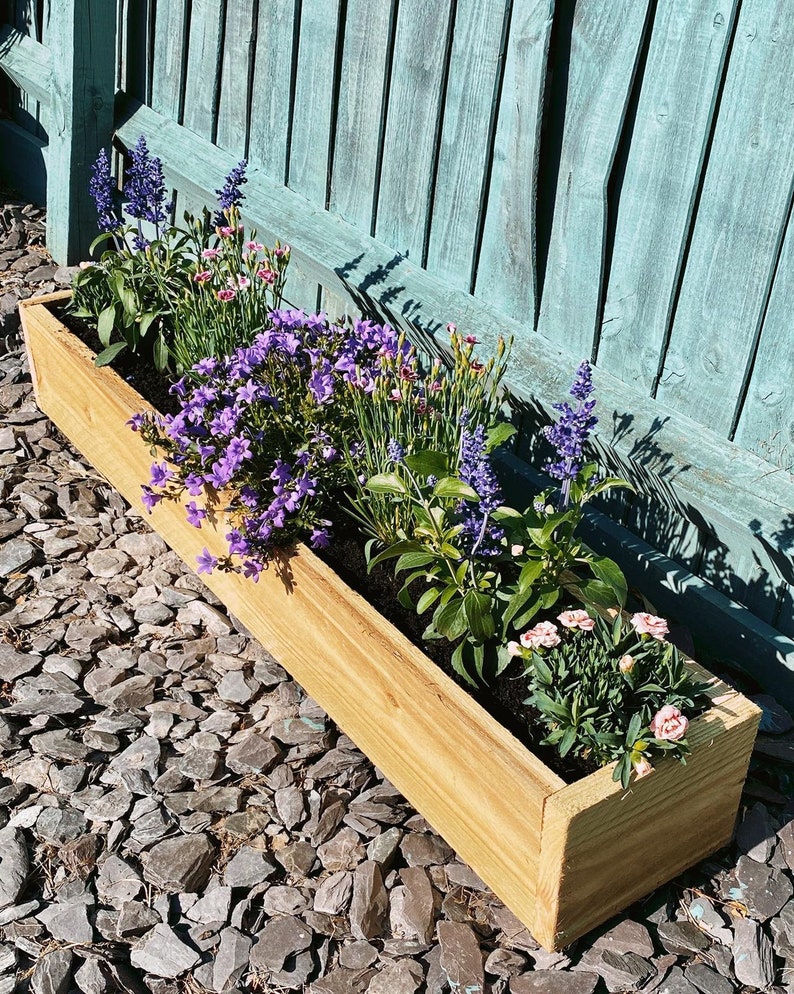Single Tanalised Garden Trough Planter Planter Box Herb Etsy UK