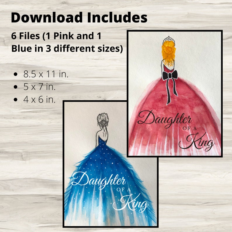Daughter of a King Printable LDS Mormon Home Decor - Etsy