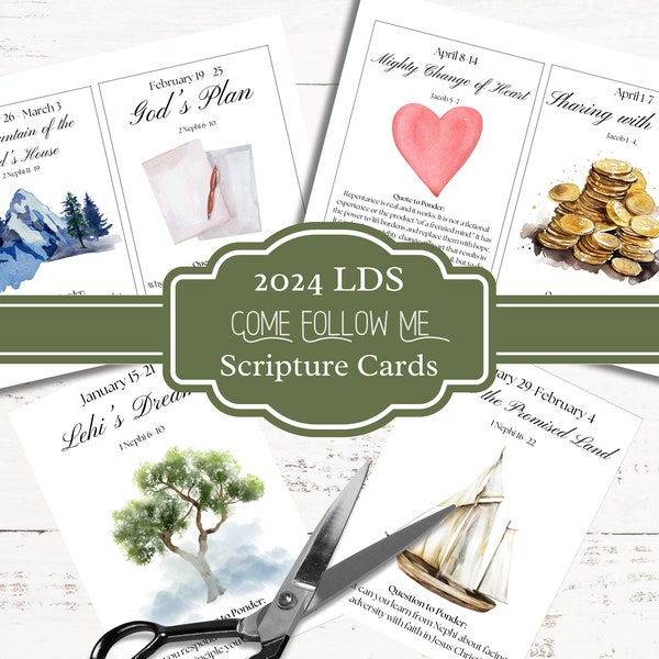 2024 Come Follow Me Book of Mormon Scripture Booklet Etsy New Zealand