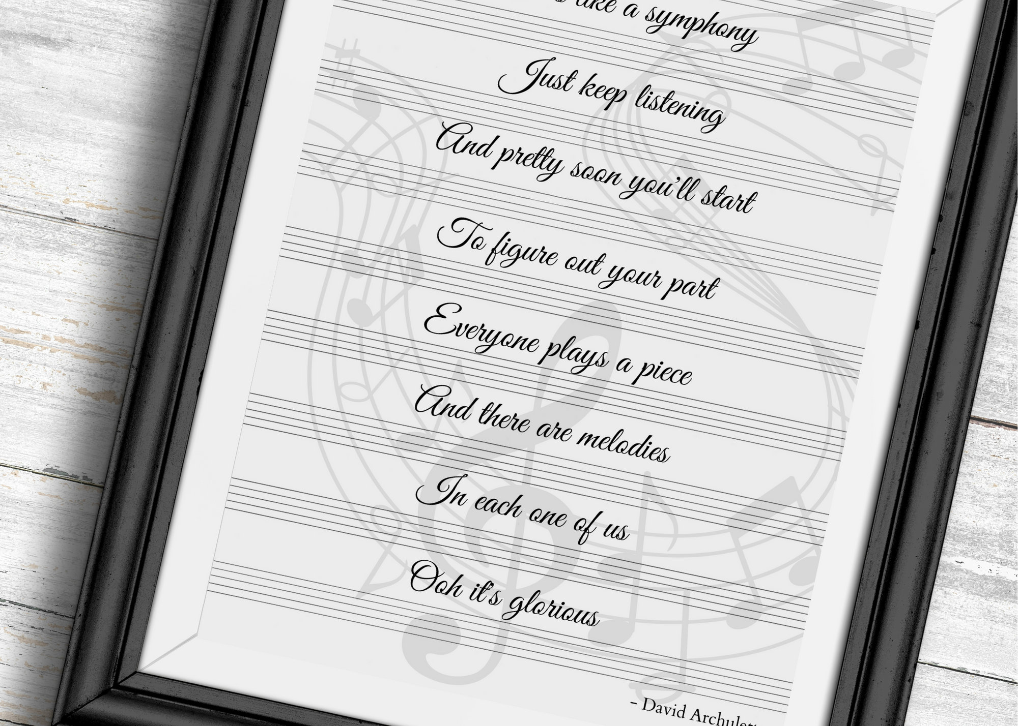 Glorious Lyrics by David Archuleta Music Printables Musical - Etsy.de
