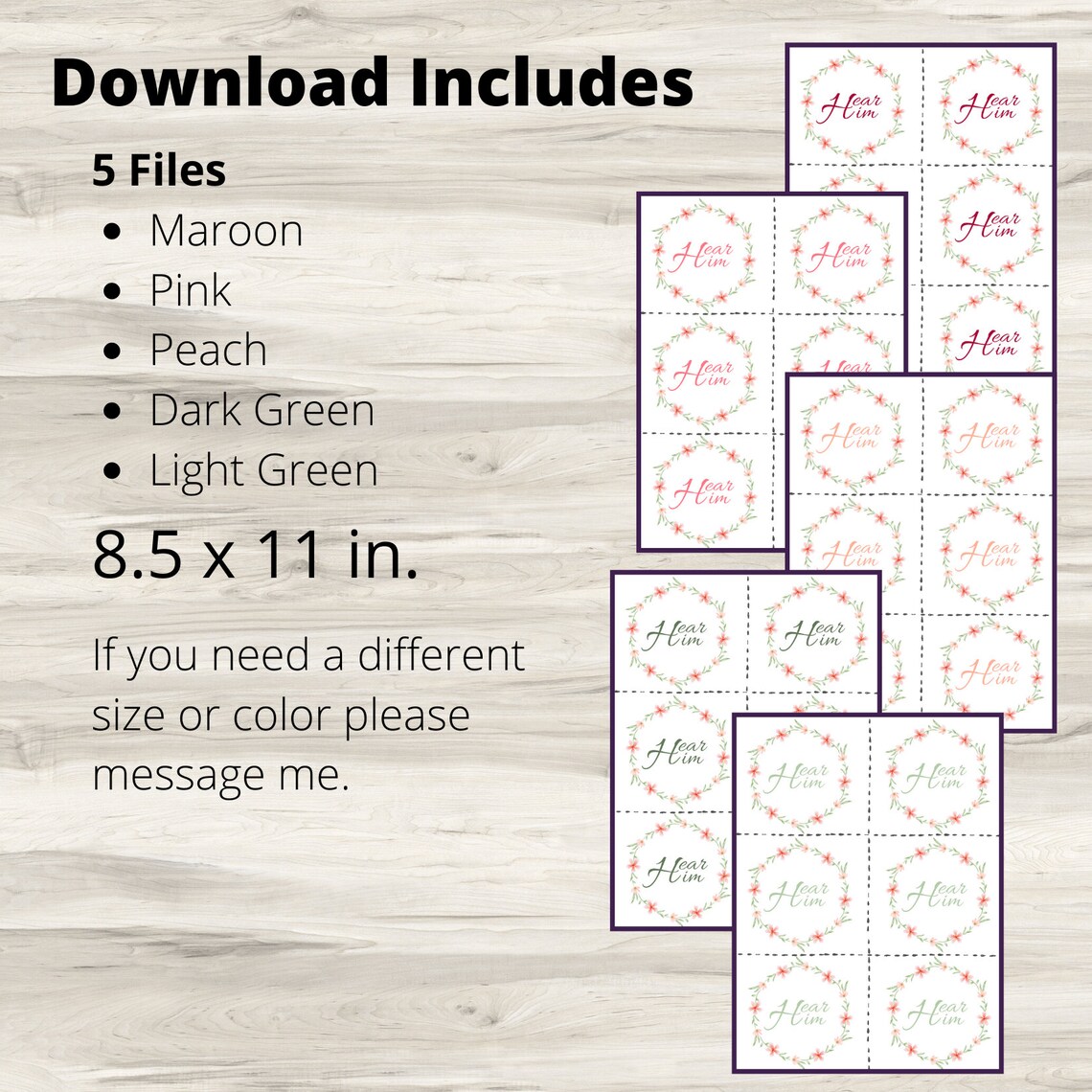 Hear Him Handout Printables Hear Him Printables LDS - Etsy