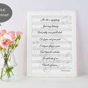 Glorious Lyrics by David Archuleta Music Printables Musical - Etsy.de