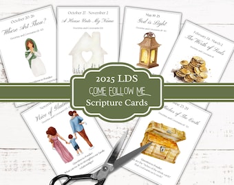 2025 Come Follow Me Scripture Cards: Doctrine & Covenants (Digital Download)