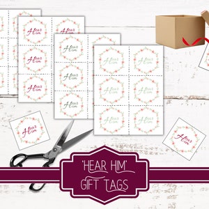 Enhance your worship with Hear Him LD Handouts/Gift Tags - Printable prints for LDS community